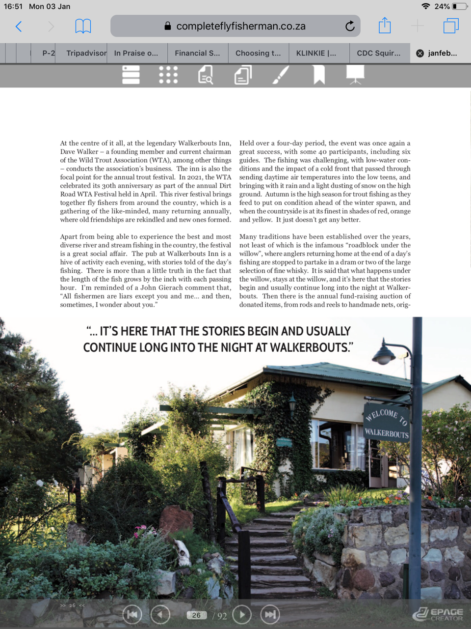 Complete Fly Fisherman article