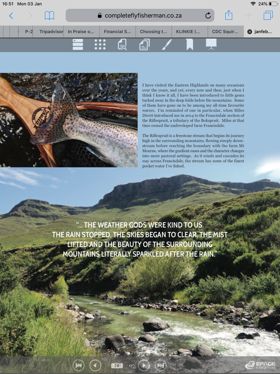 Complete Fly Fisherman article