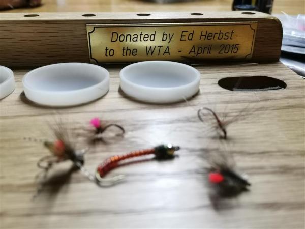 Demonstration flies toed on the JVice presented to the WTA by Ed Herbst in 2015